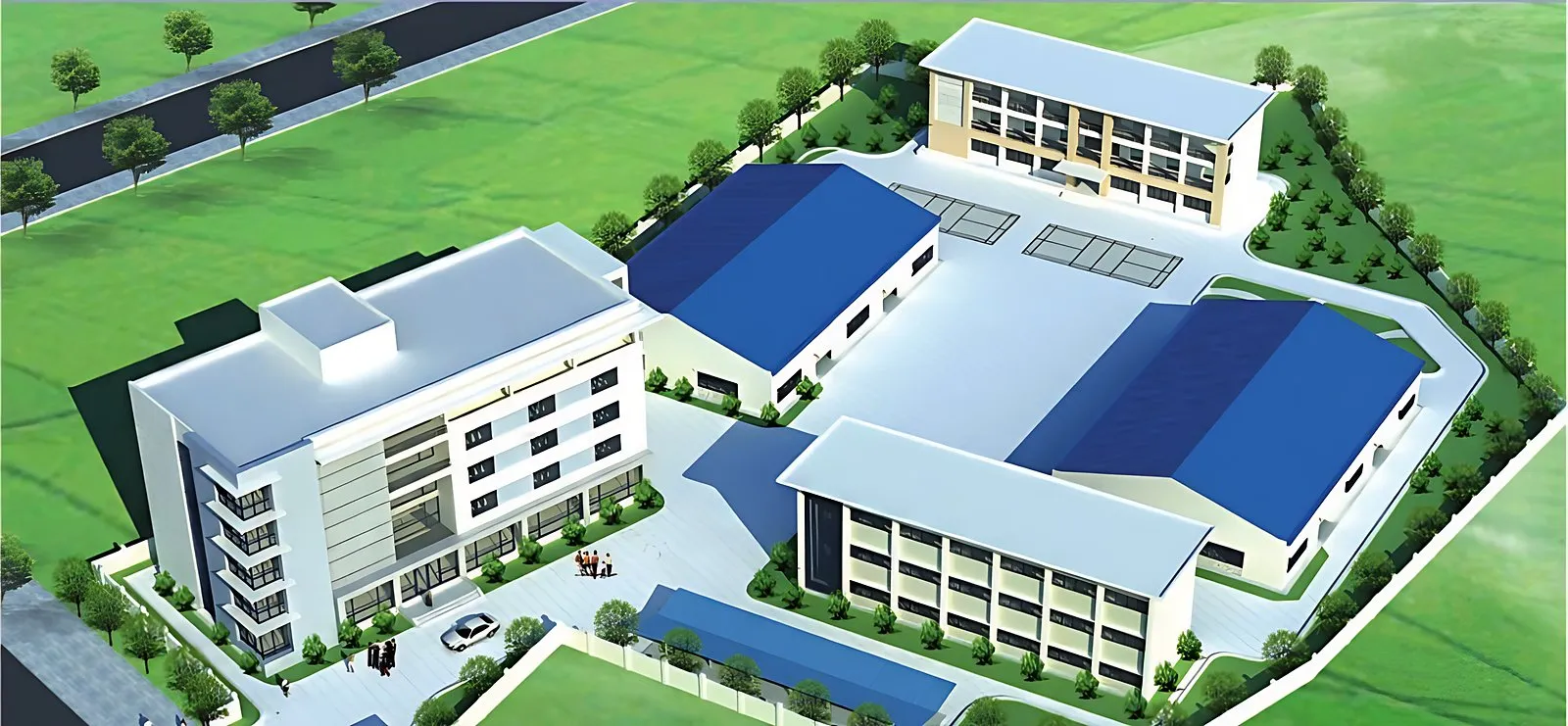 Nhà xưởng sản xuất và dạy nghề – Công ty TNHH Hùng Hiệp